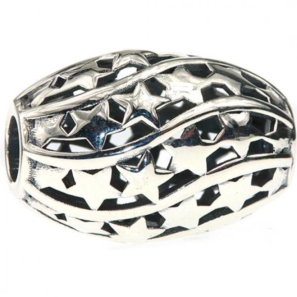 Starnado Barrel - Ogerbeads Silver